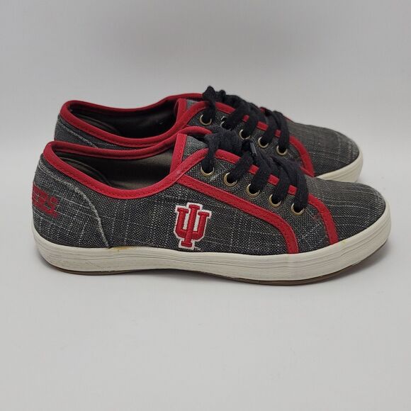 FOCO Indiana Hoosiers Team Sport Low Top Lace Up Canvas Shoes Size 6 Primus - Picture 1 of 12